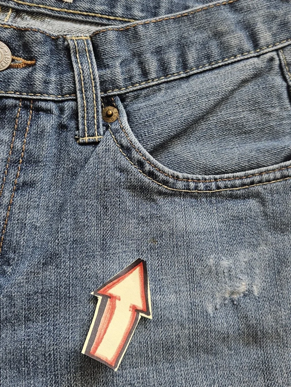 Levi's 514 Straight Blue Denim Jeans Mens 28 X 28 / Boys 16 Reg